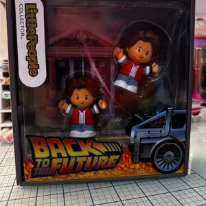 NIB Fisher Price Little People Collector Back to the Future 40th Toy Set